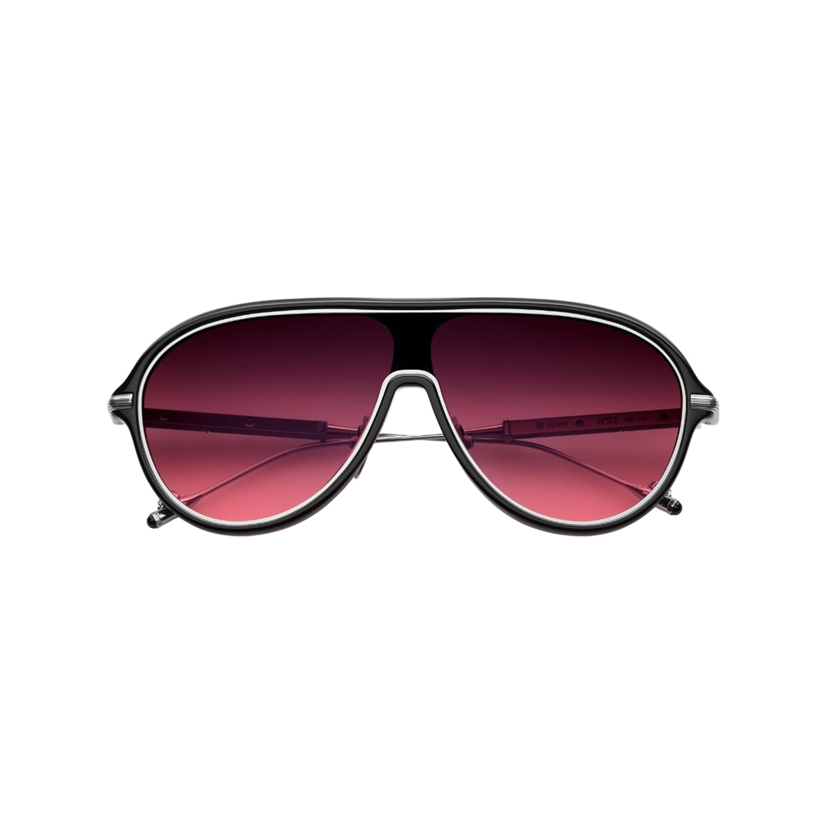 N23 Black / Silver Frame - Rose Gradient Lens