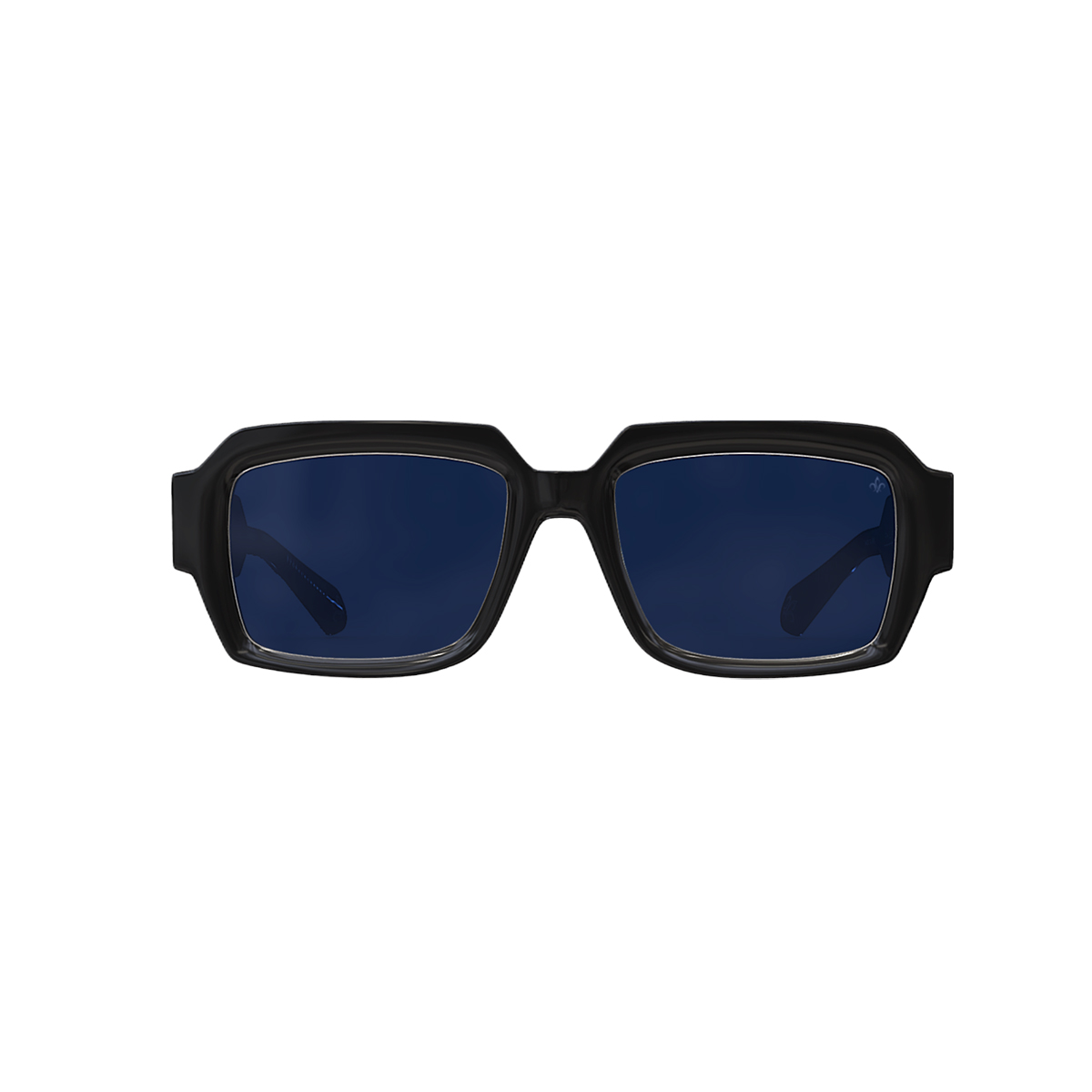 N28 Black/Silver Frame - Blue Polarised Lens