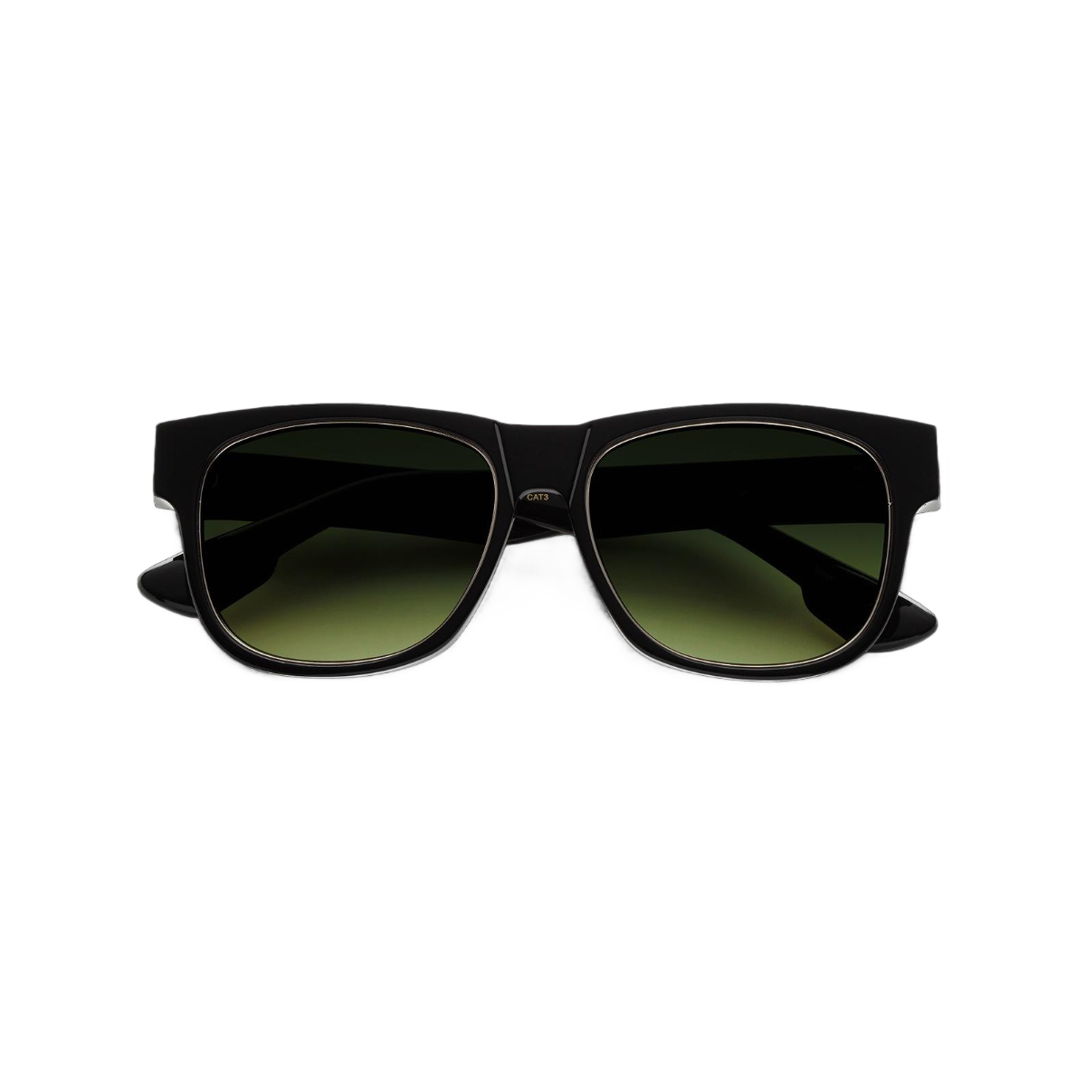 N3.3 Black Frame - Green Gradient Lens