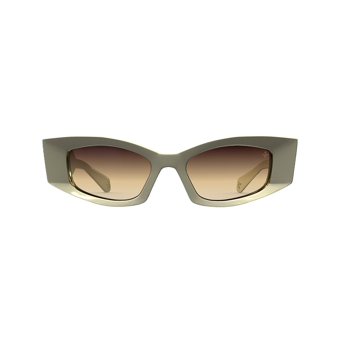 WN20 Ivory/Gold Frame - Brown Gradient Lens