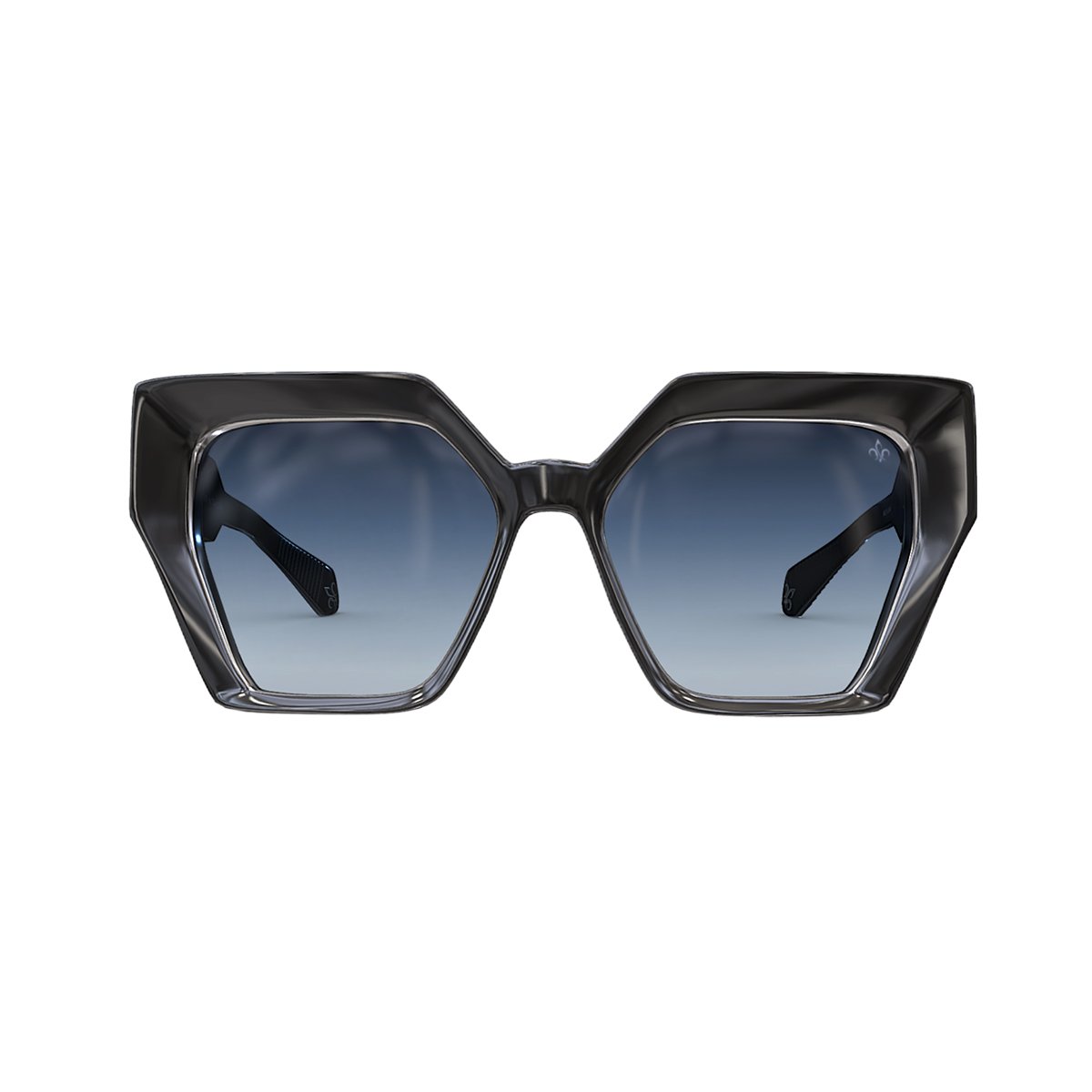 WN21 Black/Silver Frame - Blue Gradient Lens