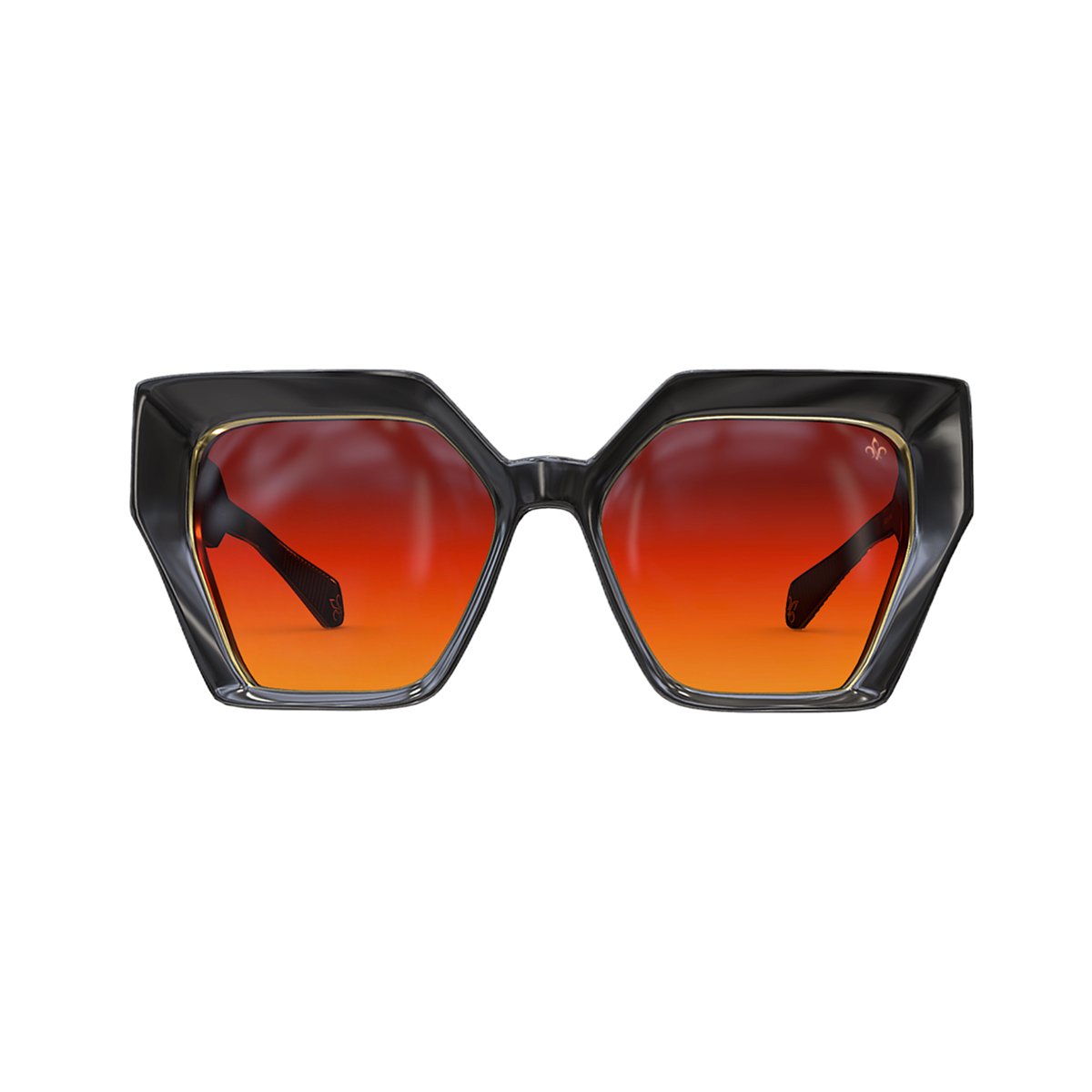 WN21 Black/Gold Frame - Orange Gradient Lens