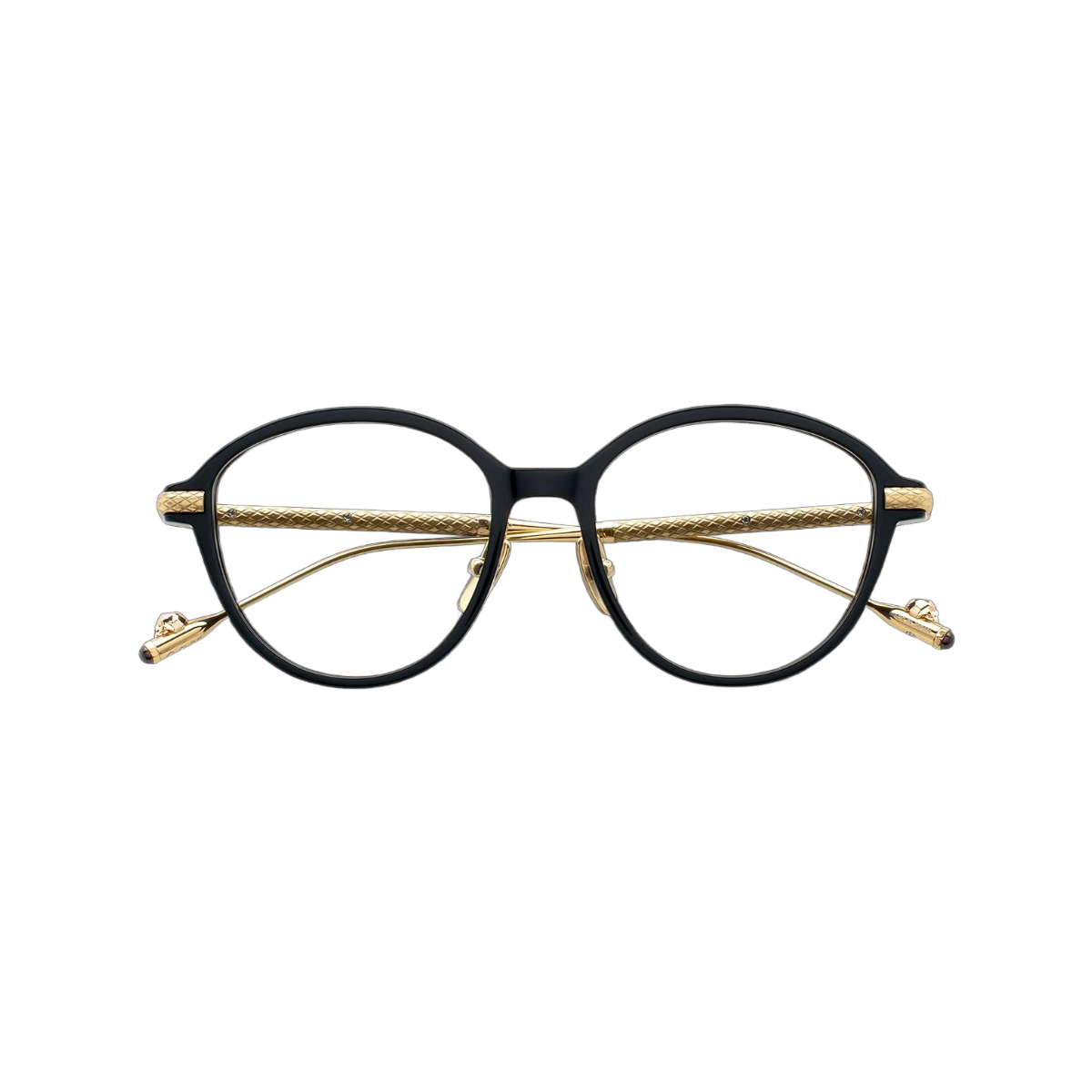 X38 Black/Gold Frame - Clear Lens