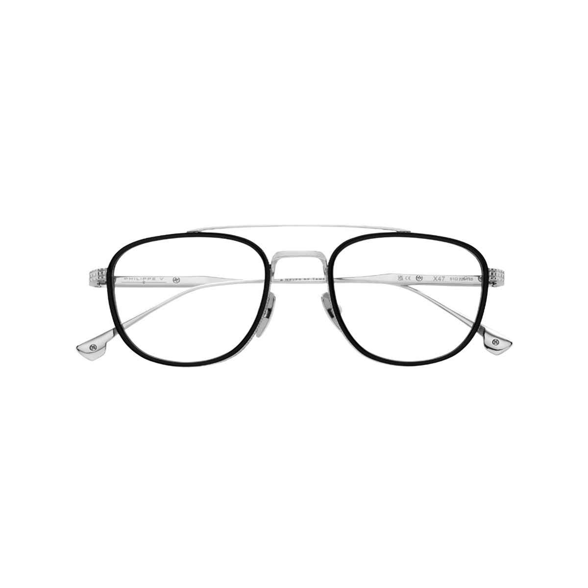 X47 Silver Frame - Clear Lens